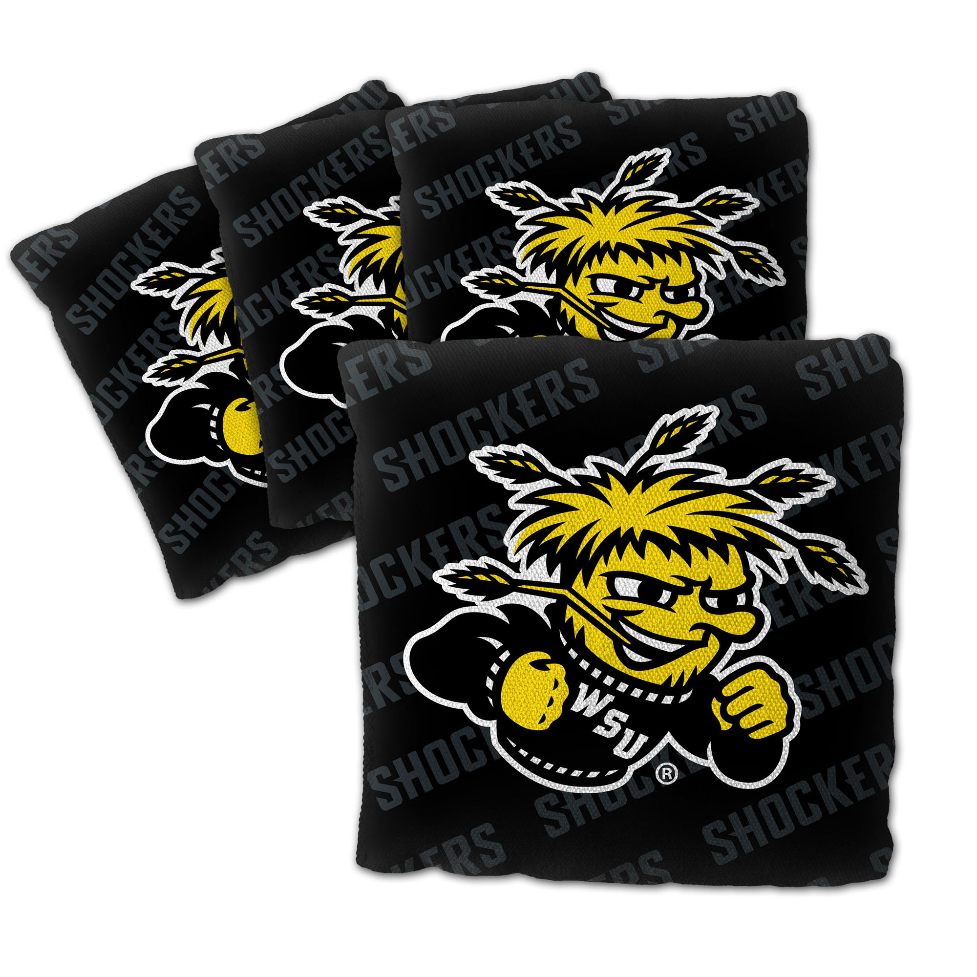 Fanpoint Wichita State Shockers Four-Piece Cornhole Bag Set