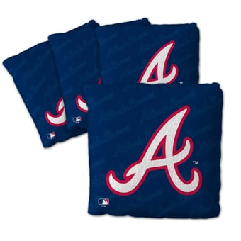 Fanpoint Atlanta Braves Four-Piece Cornhole Bag Set