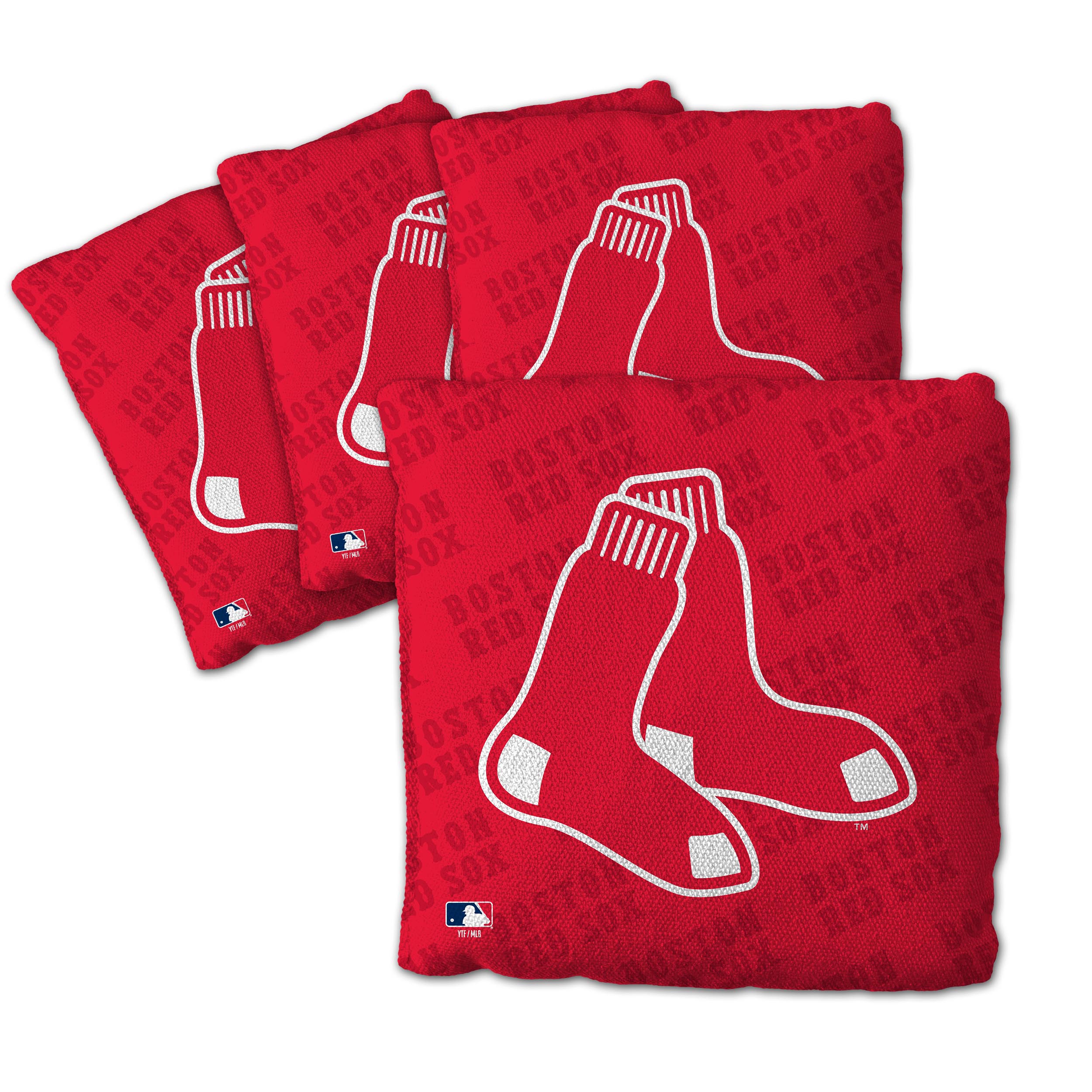 Fanpoint Boston Red Sox Four-Piece Cornhole Bag Set