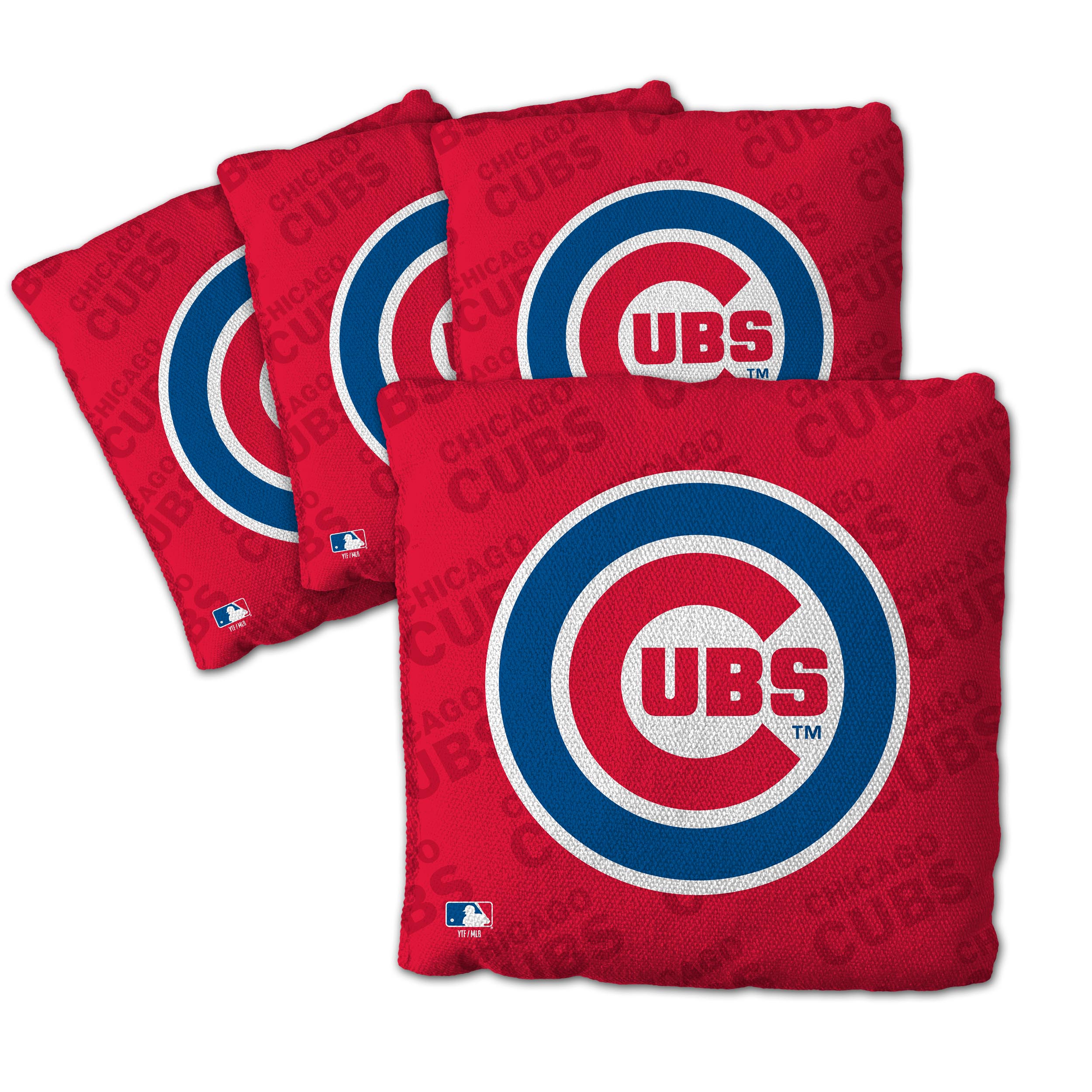 Fanpoint Chicago Cubs Four-Piece Cornhole Bag Set