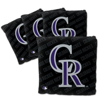 Fanpoint Colorado Rockies Four-Piece Cornhole Bag Set