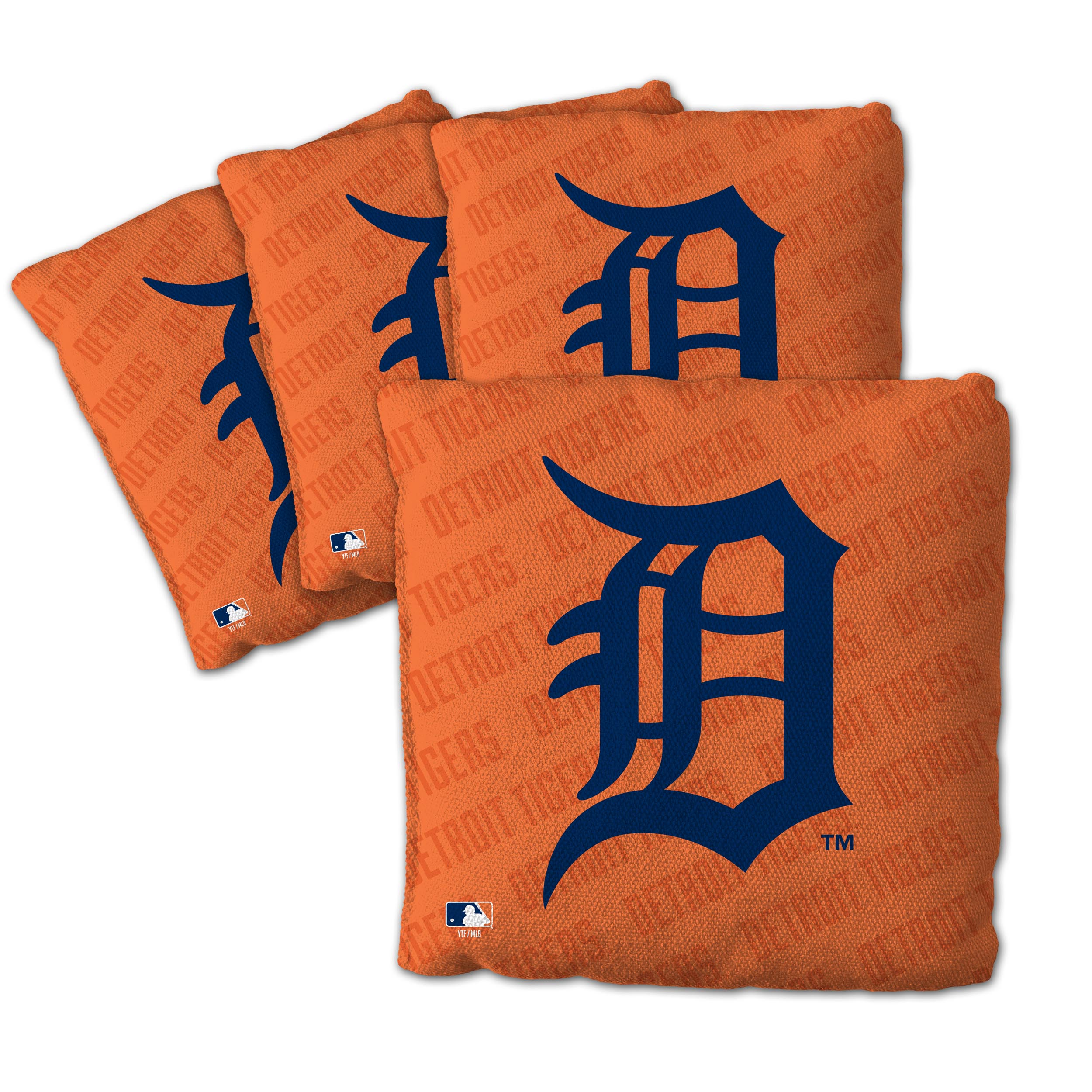 Fanpoint Detroit Tigers Four-Piece Cornhole Bag Set