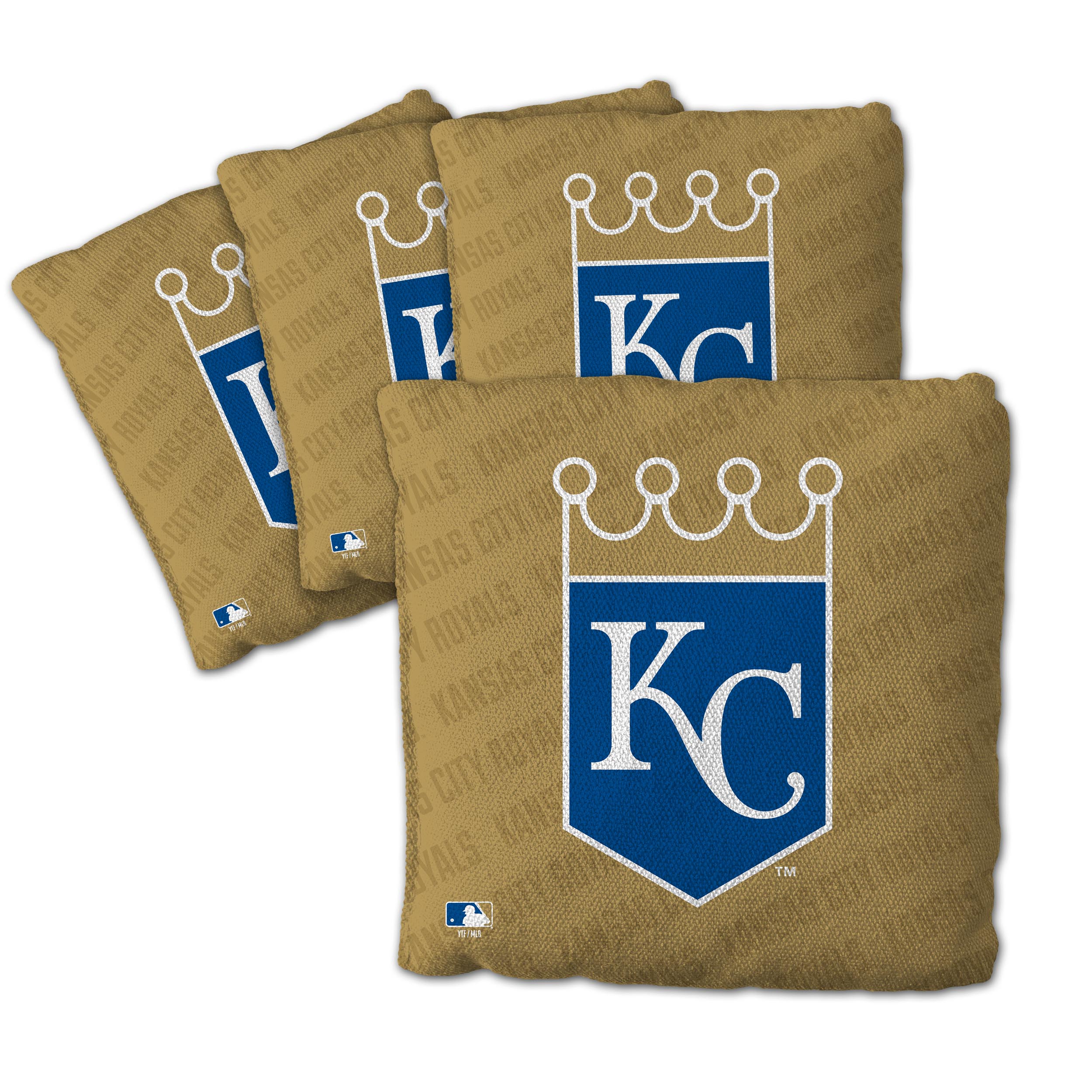 Fanpoint Kansas City Royals Four-Piece Cornhole Bag Set