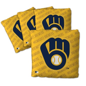 Fanpoint Milwaukee Brewers Four-Piece Cornhole Bag Set