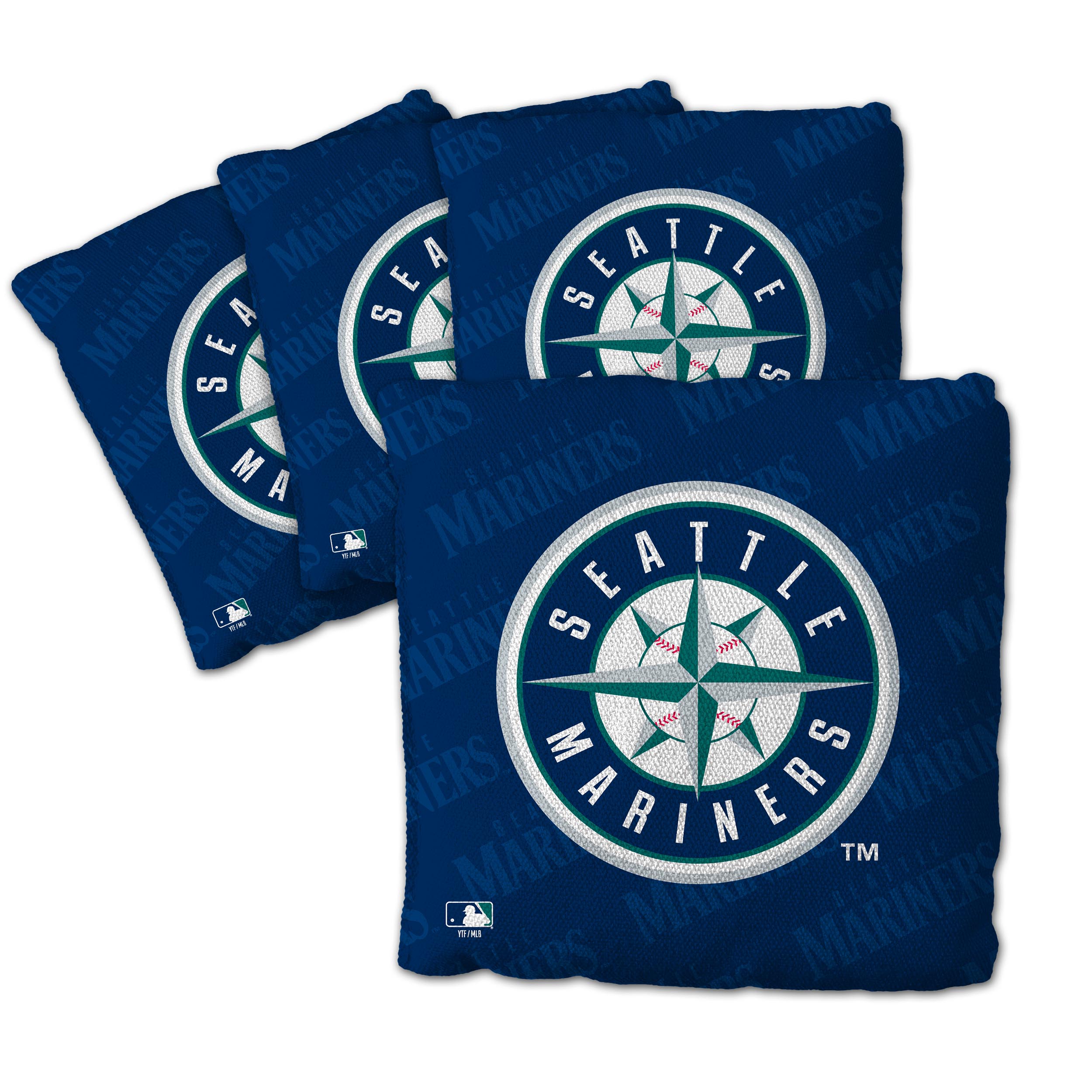Fanpoint Seattle Mariners Four-Piece Cornhole Bag Set