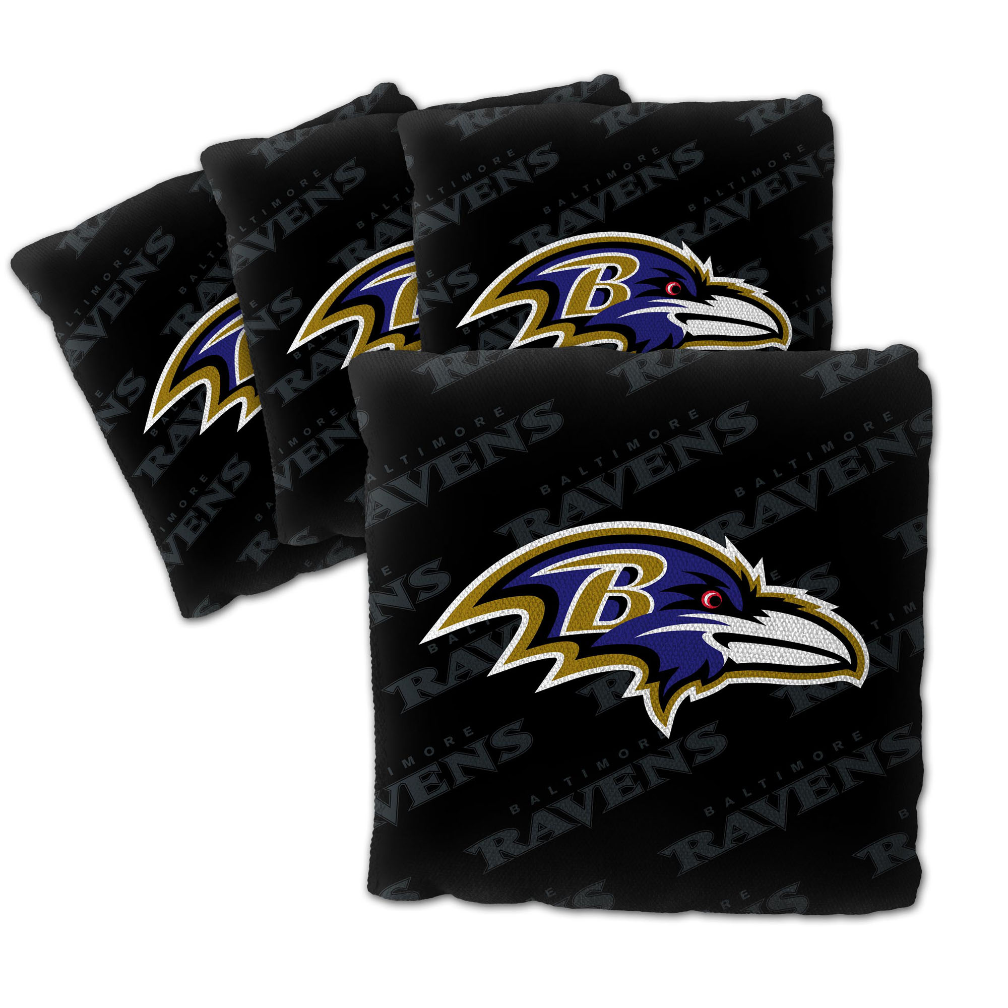 IDNA Baltimore Ravens Four-Piece Cornhole Bag Set
