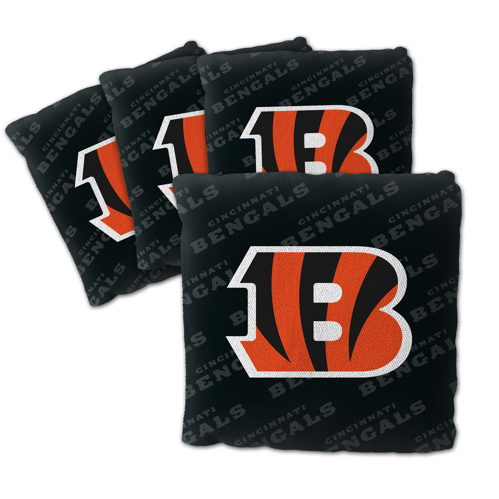 Fanpoint Cincinnati Bengals Four-Piece Cornhole Bag Set