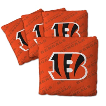 Fanpoint Cincinnati Bengals Four-Piece Cornhole Bag Set