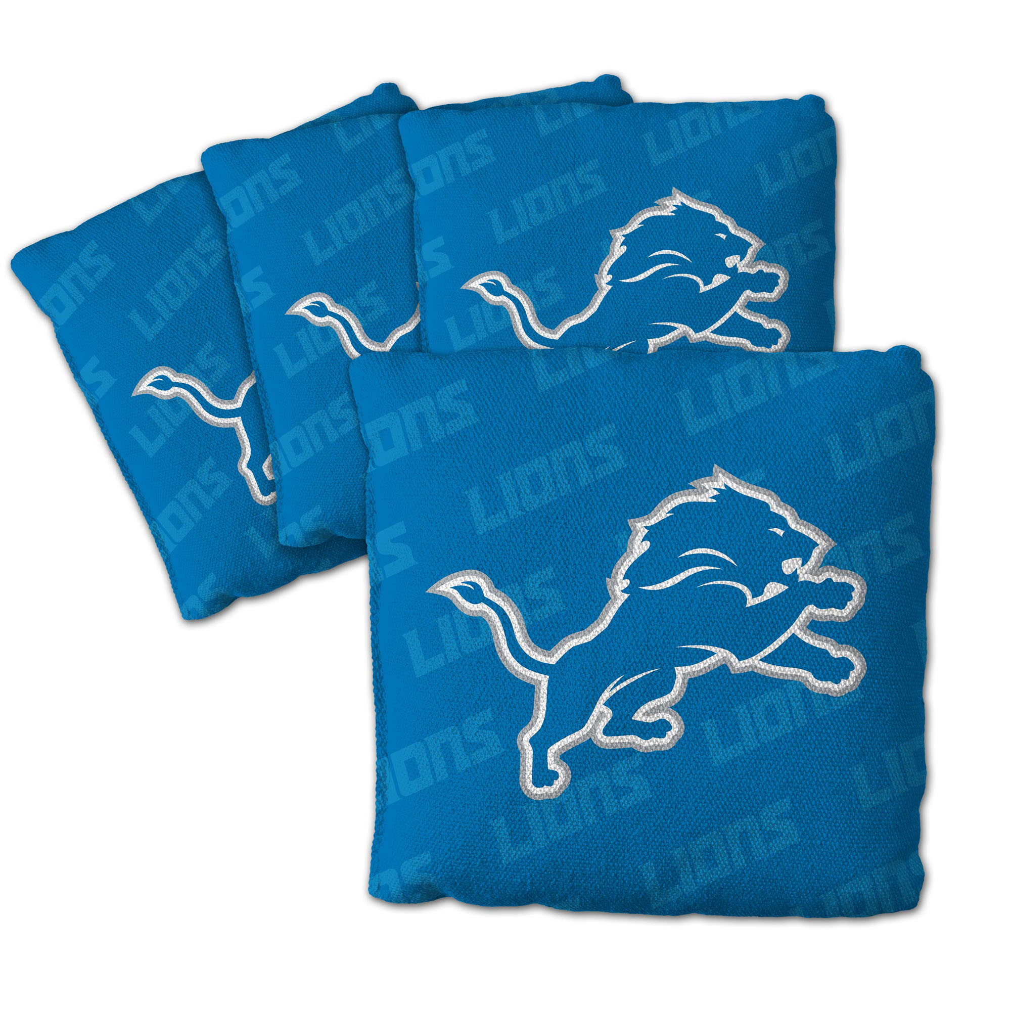 Fanpoint Detroit Lions Four-Piece Cornhole Bag Set