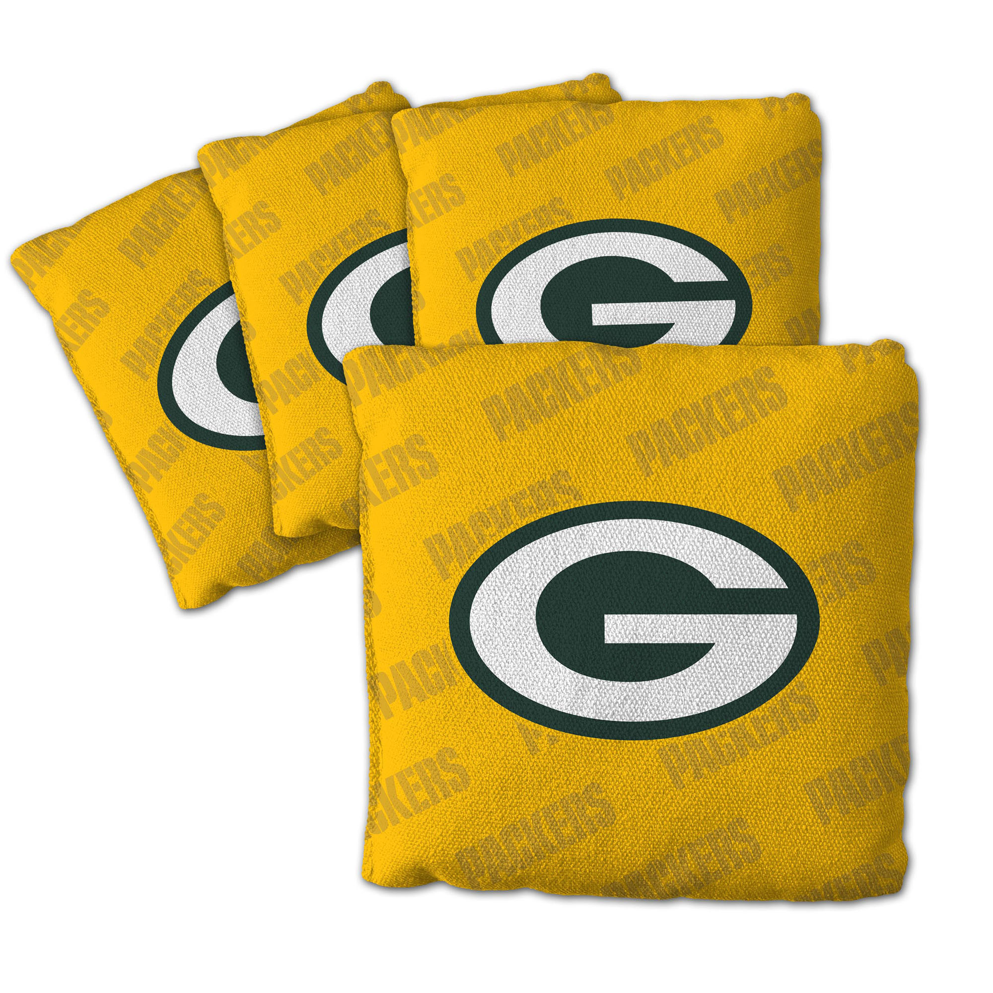 Fanpoint Green Bay Packers Four-Piece Cornhole Bag Set