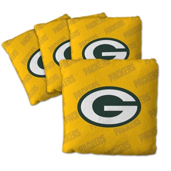 Fanpoint Green Bay Packers Four-Piece Cornhole Bag Set