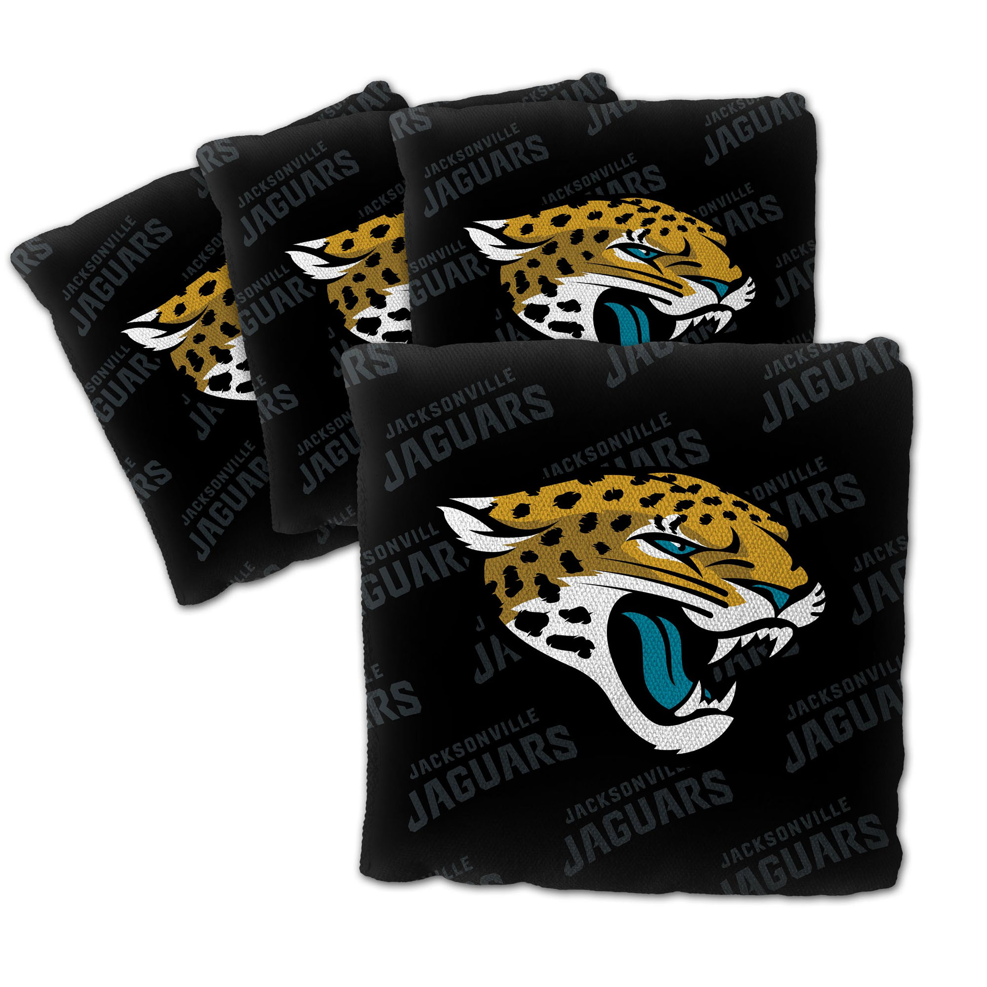 Fanpoint Jacksonville Jaguars Four-Piece Cornhole Bag Set