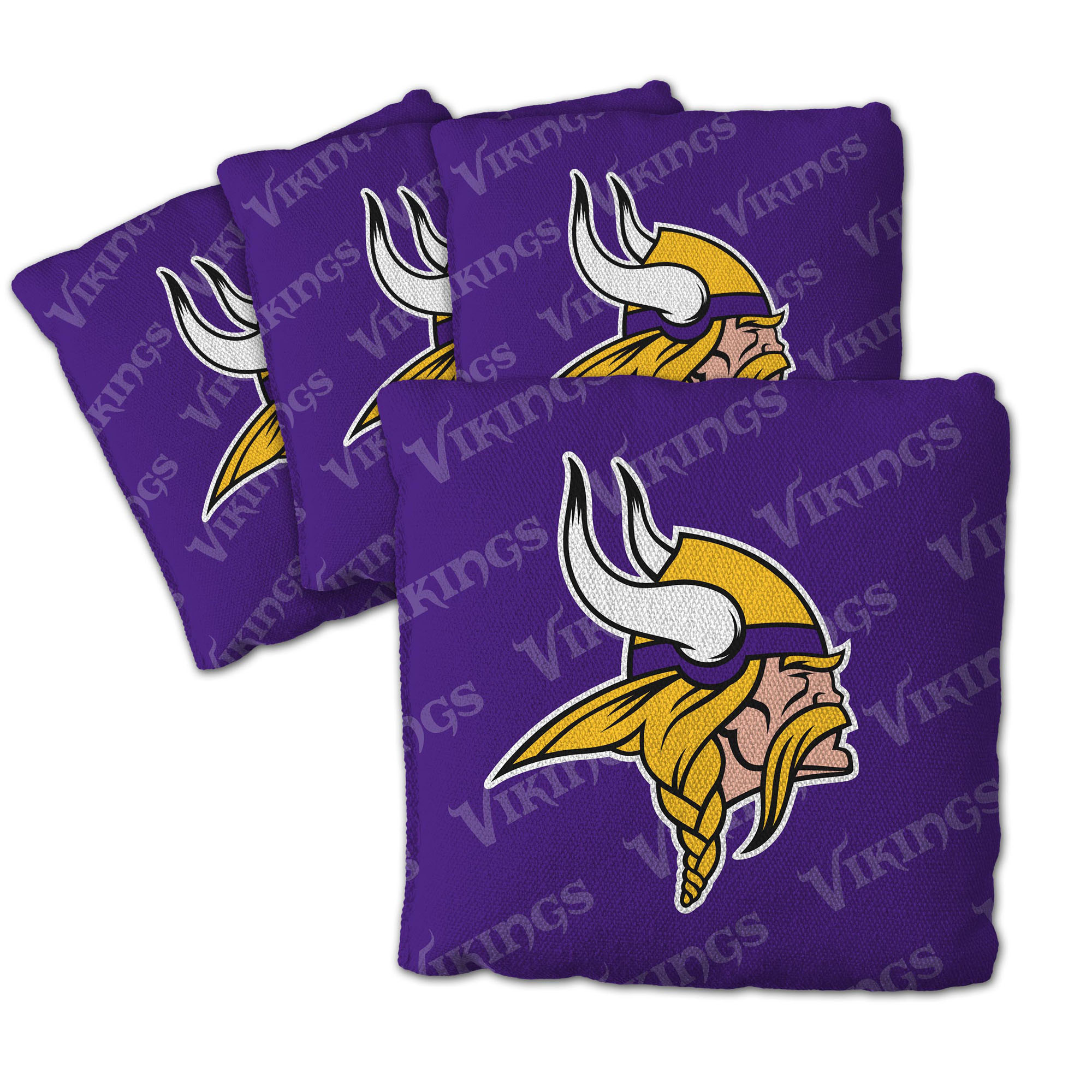 Fanpoint Minnesota Vikings Four-Piece Cornhole Bag Set