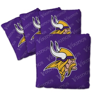 Fanpoint Minnesota Vikings Four-Piece Cornhole Bag Set