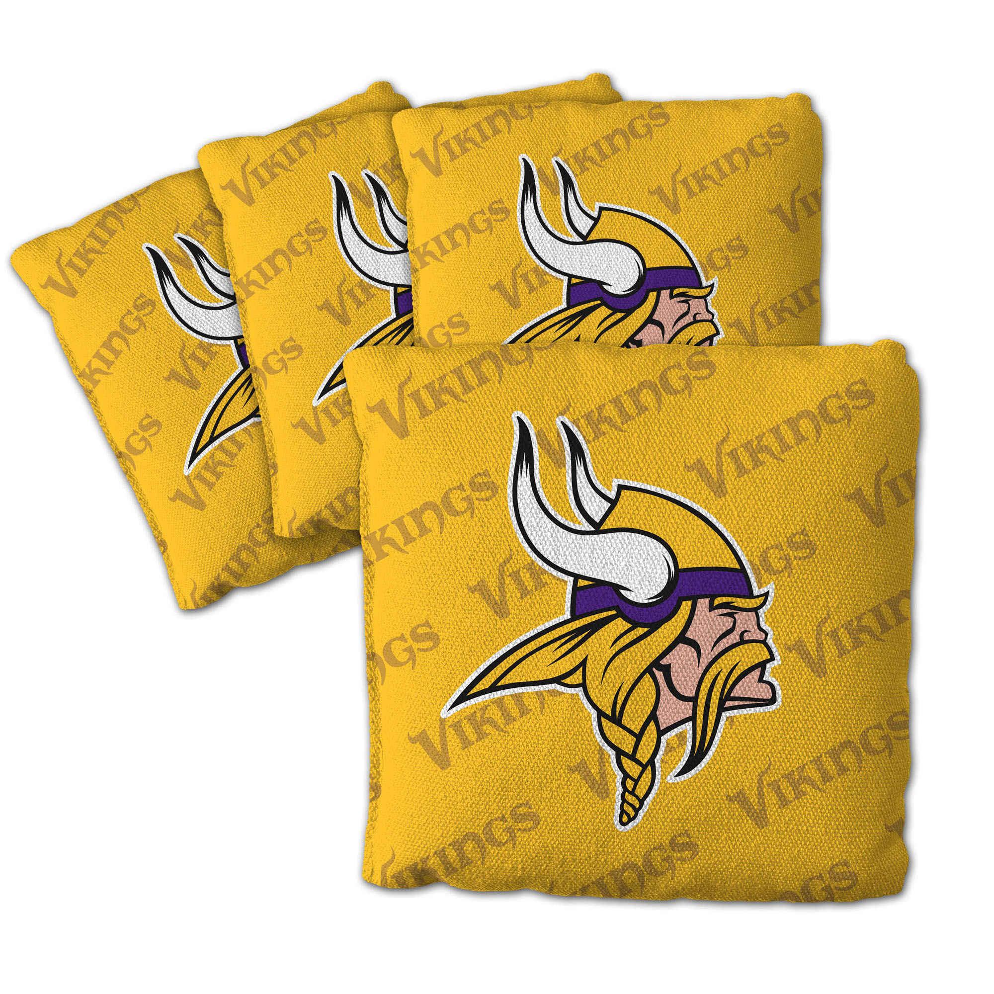 Fanpoint Minnesota Vikings Four-Piece Cornhole Bag Set