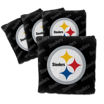 IDNA Pittsburgh Steelers Four-Piece Cornhole Bag Set