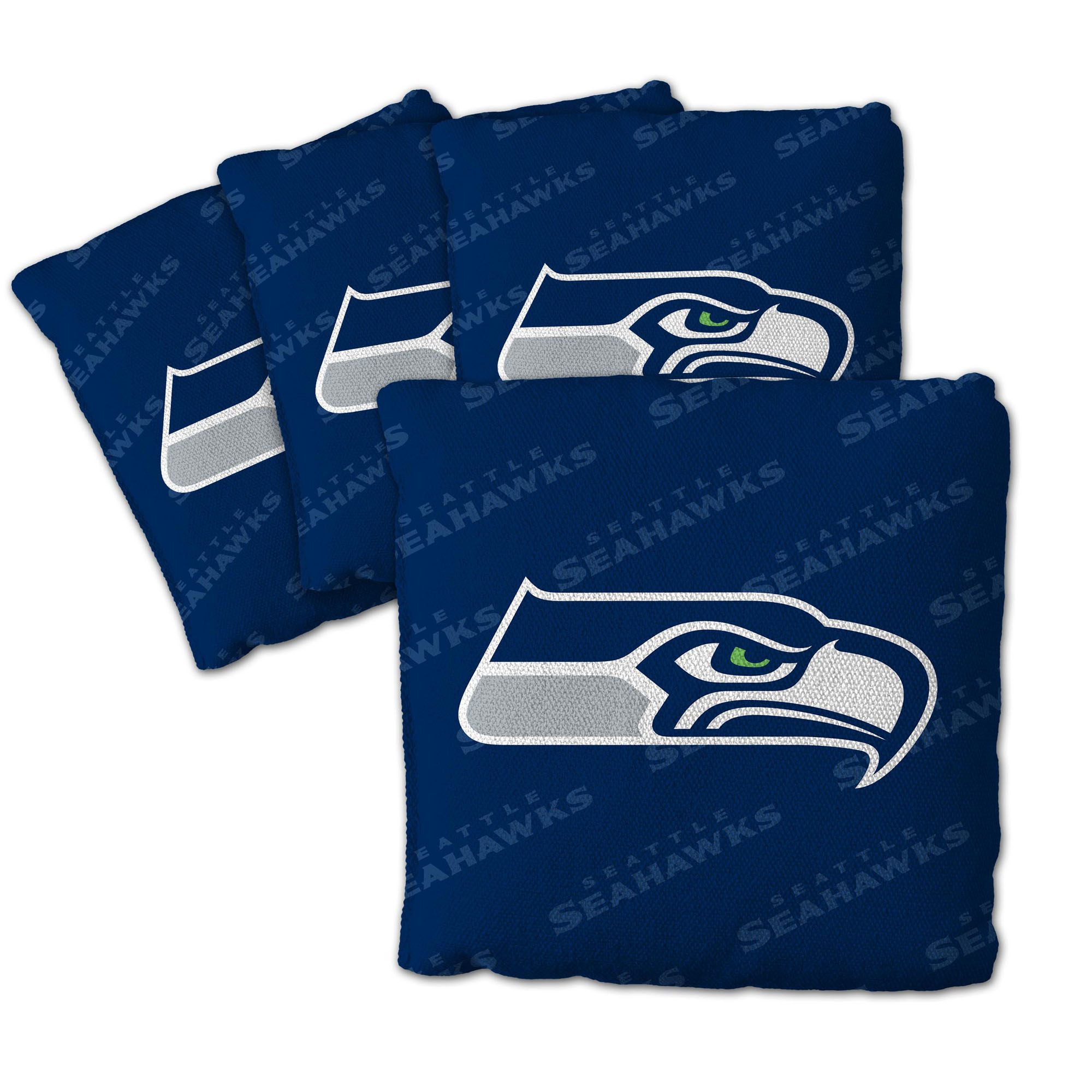 Fanpoint Seattle Seahawks Four-Piece Cornhole Bag Set