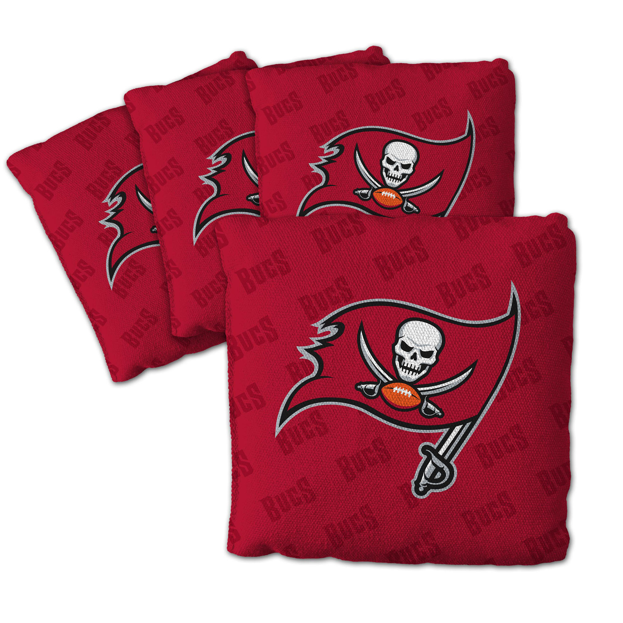 Fanpoint Tampa Bay Buccaneers Four-Piece Cornhole Bag Set