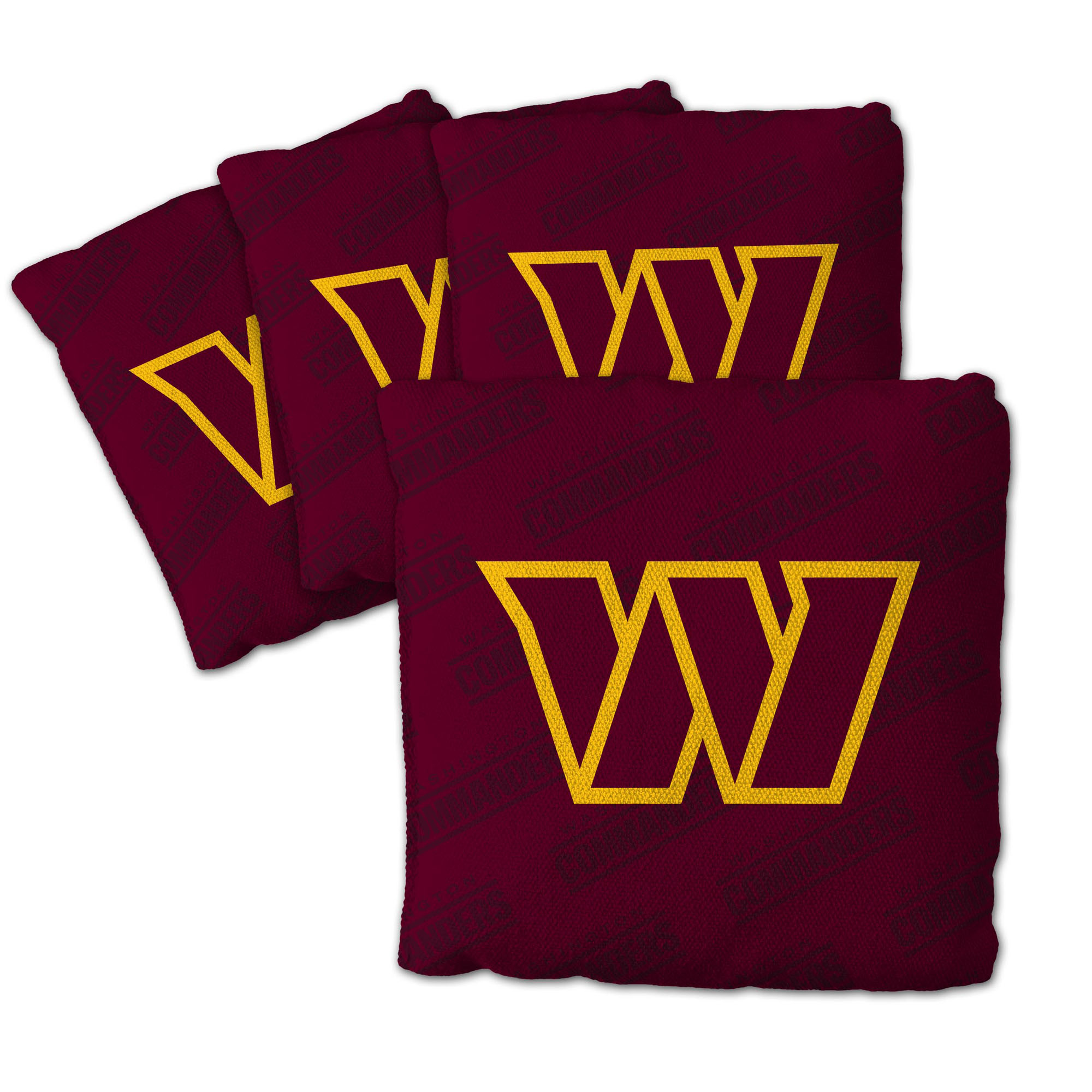 Fanpoint Washington Commanders Four-Piece Cornhole Bag Set