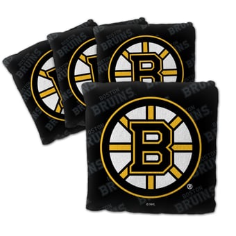 Fanpoint Boston Bruins Four-Piece Cornhole Bag Set