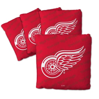 Fanpoint Detroit Red Wings Four-Piece Cornhole Bag Set