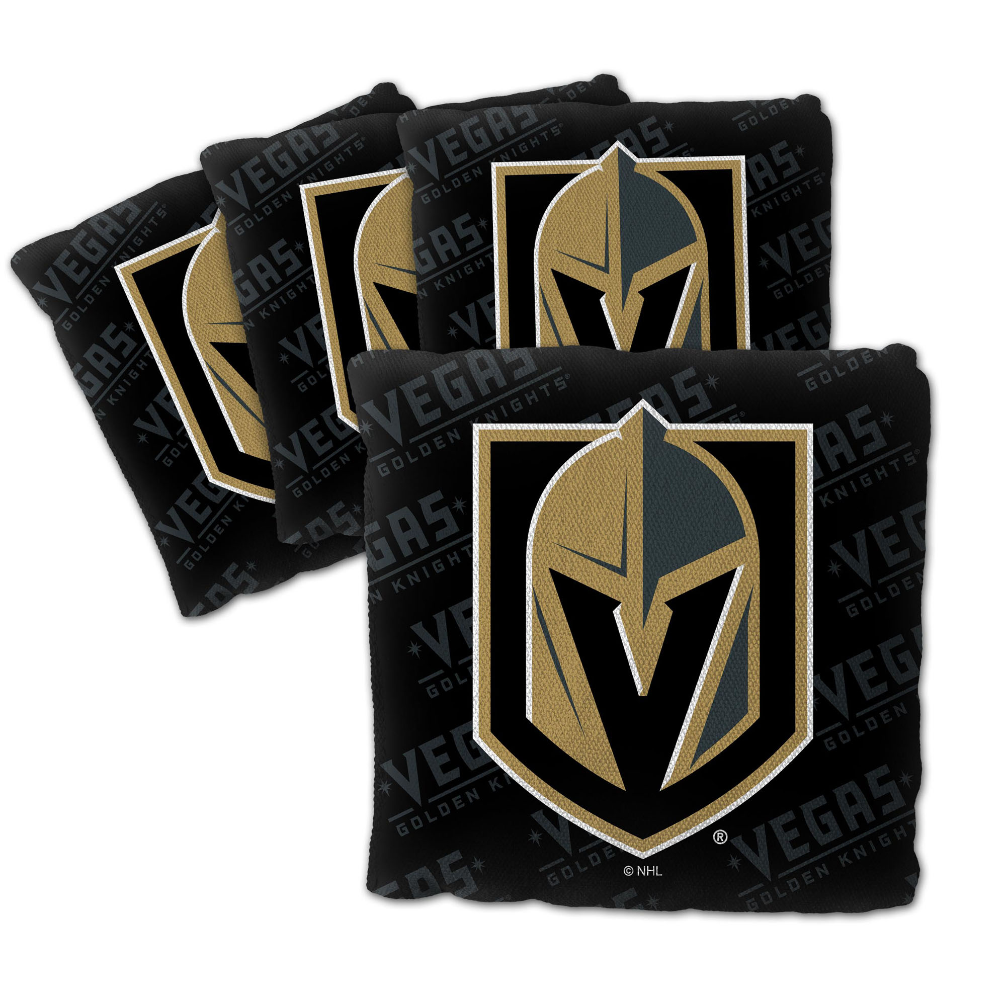 Fanpoint Vegas Golden Knights Four-Piece Cornhole Bag Set
