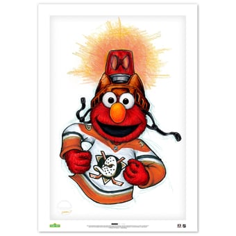 Elmo Anaheim Ducks 24" x 36" Sesame Street Limited Edition Fine Art Print