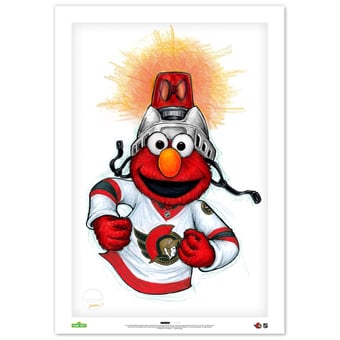 Elmo Ottawa Senators 24" x 36" Sesame Street Limited Edition Fine Art Print