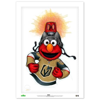 Elmo Vegas Golden Knights 24" x 36" Sesame Street Limited Edition Fine Art Print