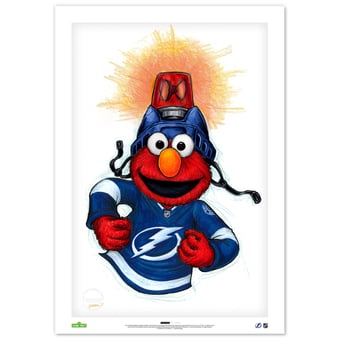 Elmo Tampa Bay Lightning 14" x 20" Sesame Street Limited Edition Fine Art Print