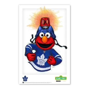 Elmo Toronto Maple Leafs 11" x 17" Sesame Street Poster Print
