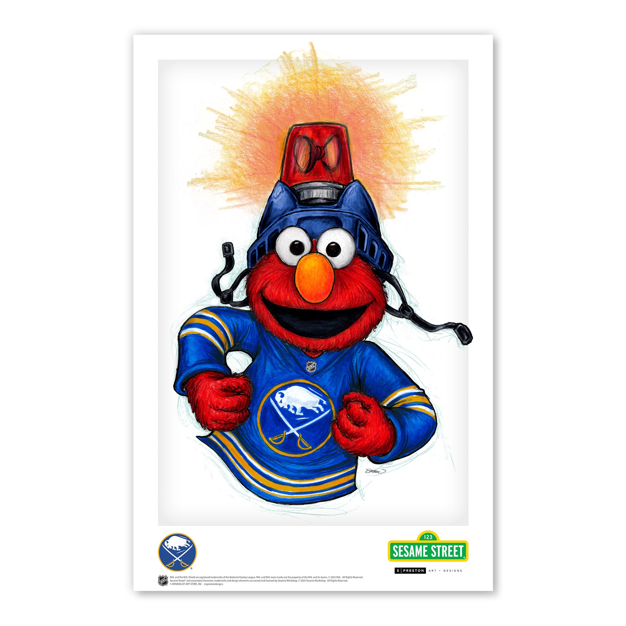 “Elmo Buffalo Sabres 11″” x 17″” Sesame Street Poster Print” “Elmo Buffalo Sabres 11″” x 17″” Sesame Street Poster Print”