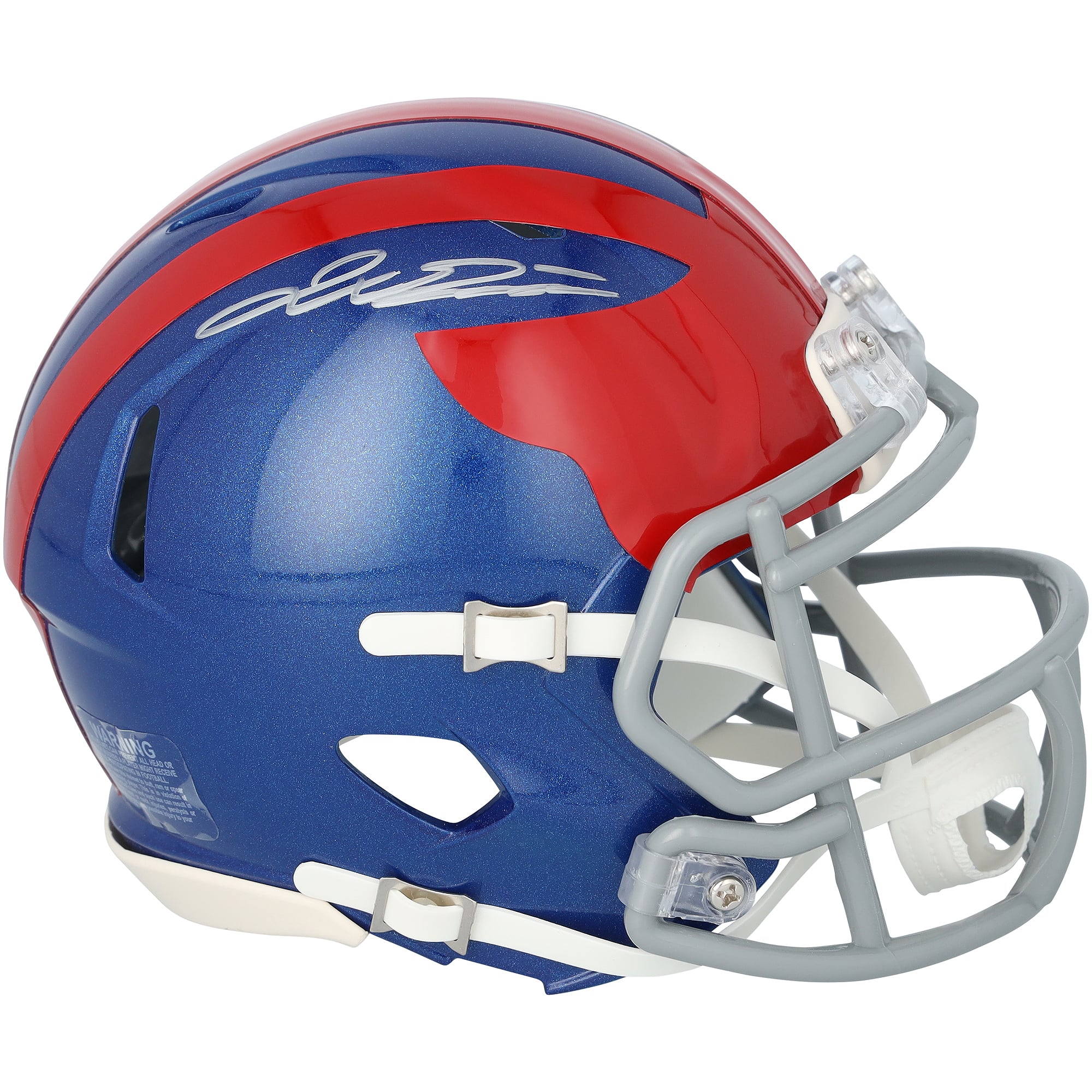 Jaxson Dart New York Giants Autographed Riddell 2024 Alternate Speed Mini Helmet