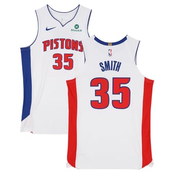 Tolu Smith Detroit Pistons Player-Issued #35 White Nike Jersey from the 2025-26 NBA Season - Size 52+4