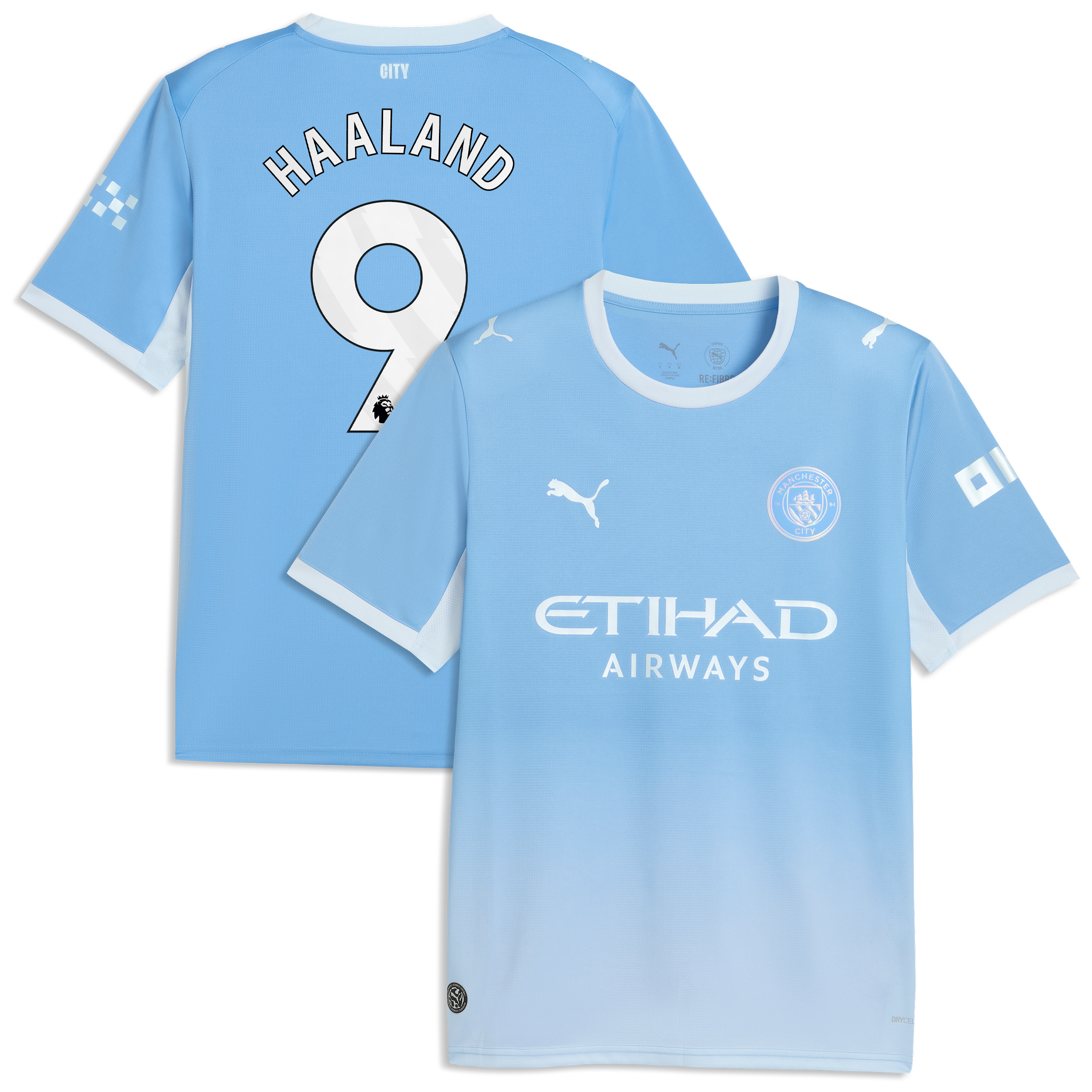 Men's Puma Erling Haaland Light Blue Manchester City 2026/27 Home Replica Jersey