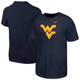 Youth Nike Navy West Virginia Mountaineers Logo T-Shirt