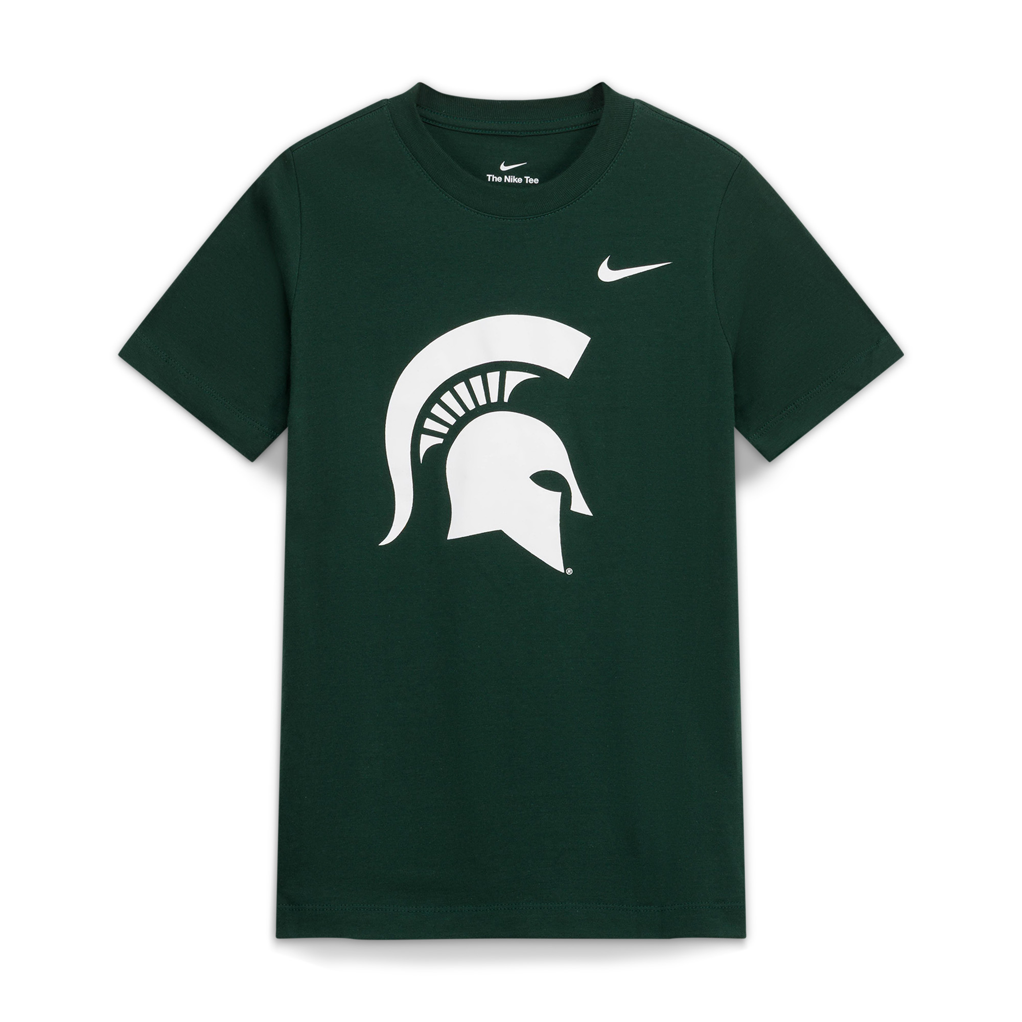 Youth Nike Green Michigan State Spartans Logo T-Shirt