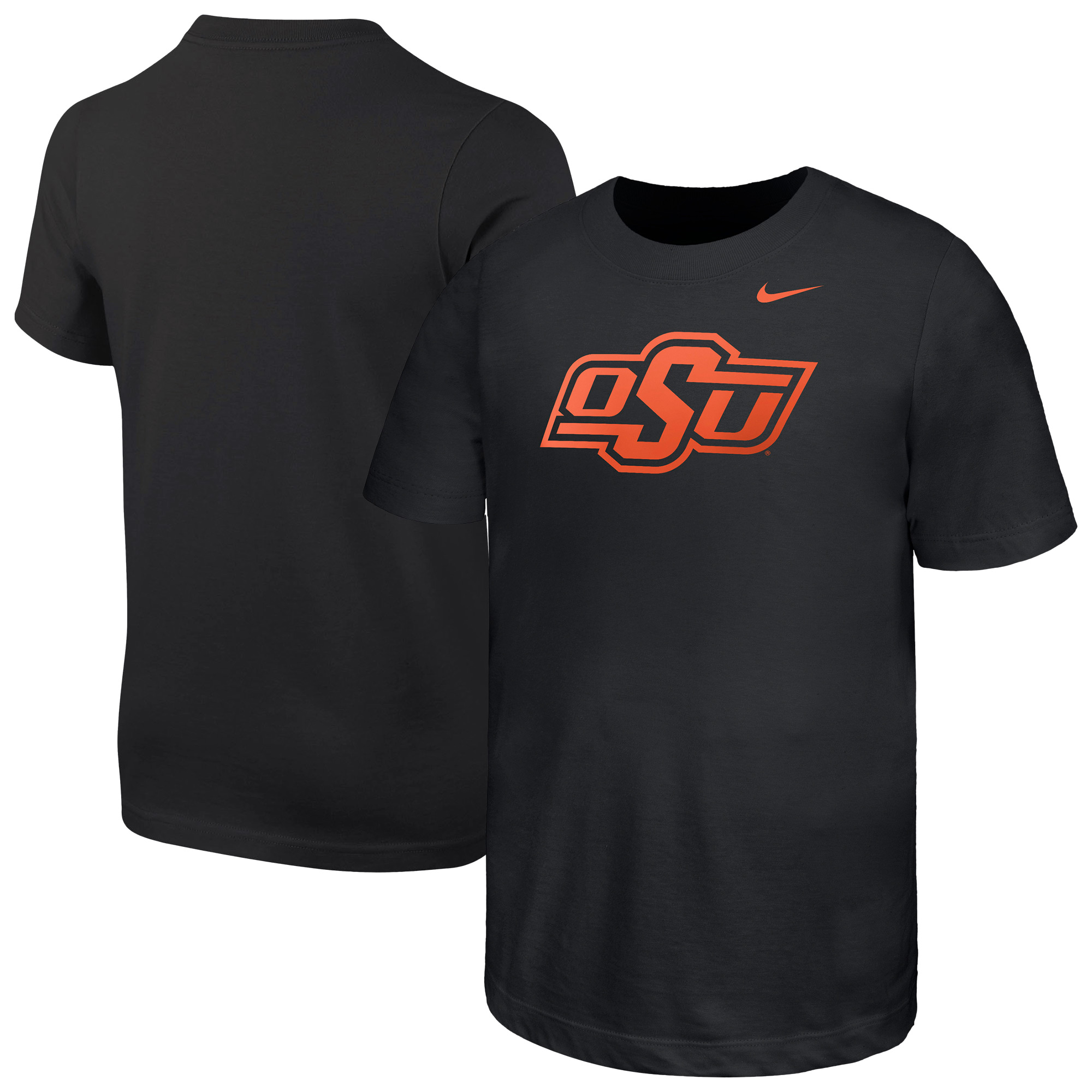 Youth Nike Black Oklahoma State Cowboys Logo T-Shirt