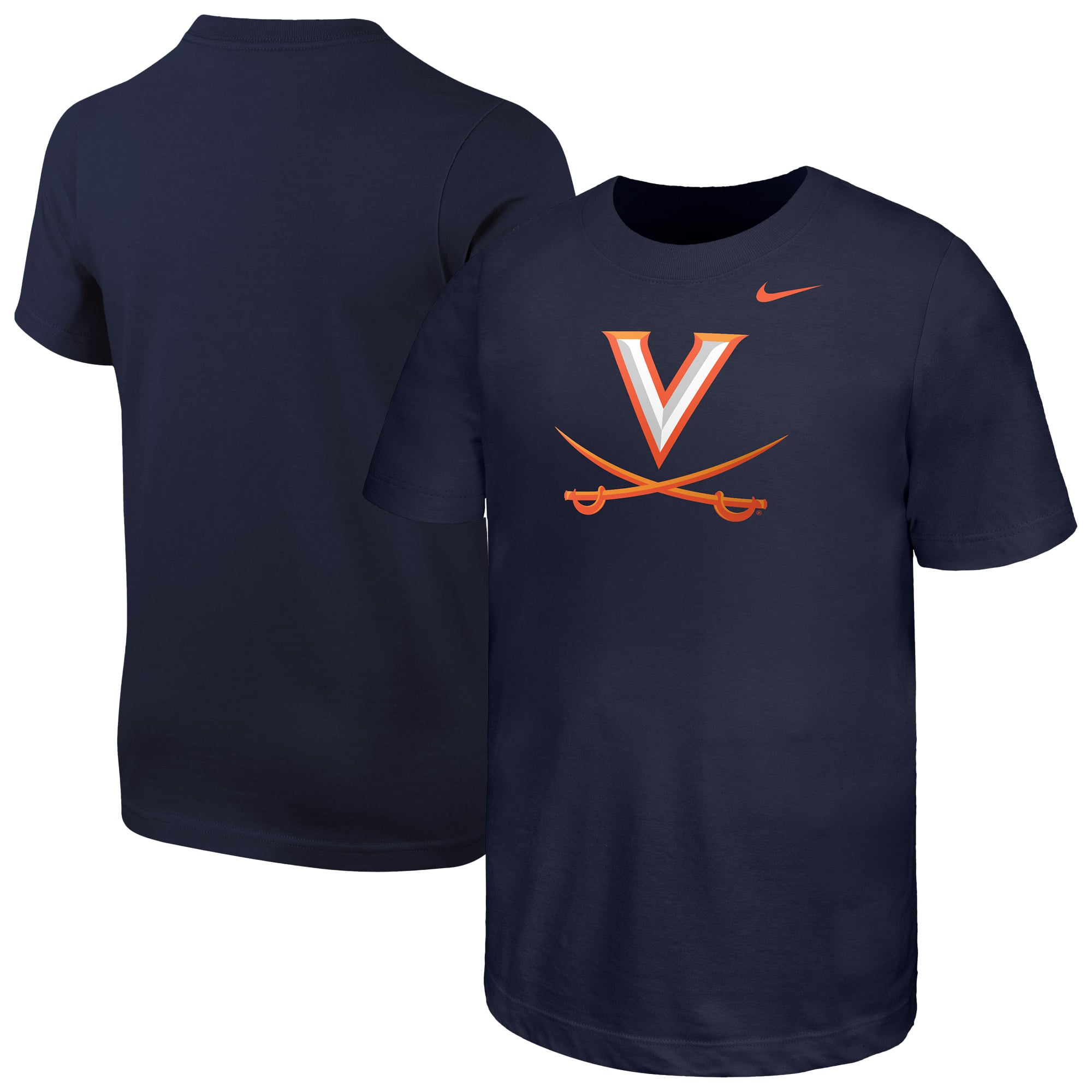 Youth Nike Navy Virginia Cavaliers Logo T-Shirt