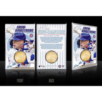 Highland Mint Pete Crow-Armstrong Chicago Cubs Limited Edition Bronze Coin Card with Acrylic Holder