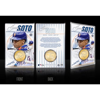 Highland Mint Juan Soto New York Mets Limited Edition Bronze Coin Card with Acrylic Holder