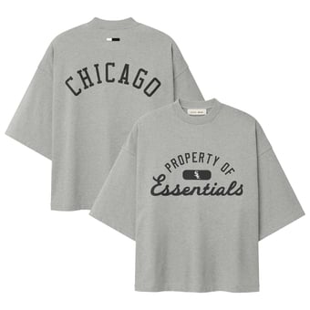 Unisex Fear of God x MLB  Heather Gray Chicago White Sox Merch T-Shirt