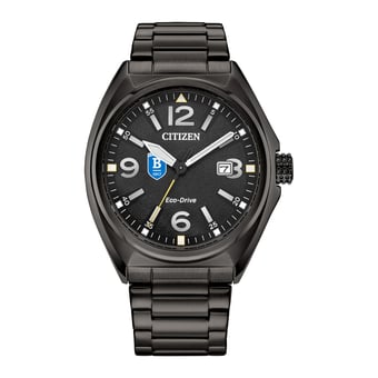 Men's Citizen Watch Black Bentley Falcons Eco-Drive Sport Casual Stainless Steel Black Dial Bracelet Watch