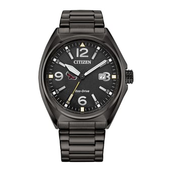 Men's Citizen Watch Black Saint Joseph's Hawks Eco-Drive Sport Casual Stainless Steel Black Dial Bracelet Watch