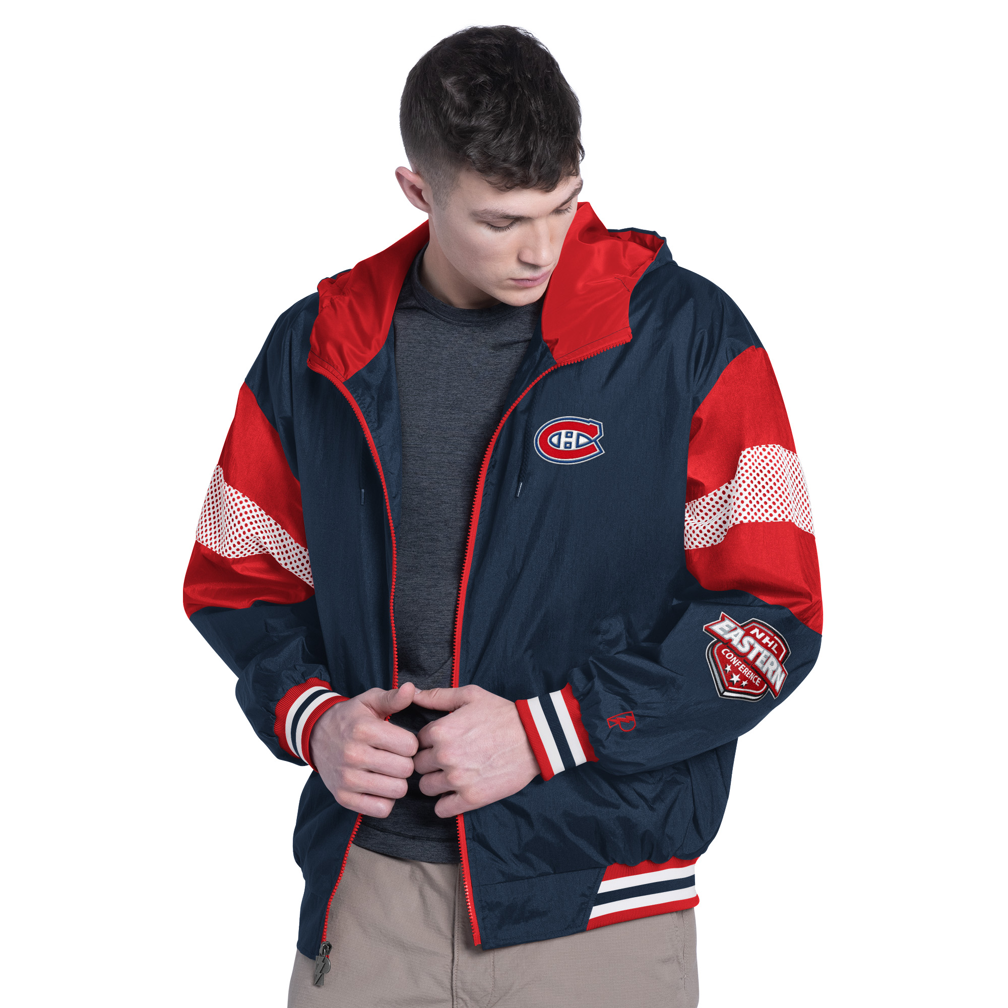 Men's PROPLAYER Blue Montreal Canadiens Legacy Full-Zip Hooded Jacket