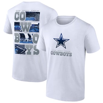 Men's  White Dallas Cowboys  Stats T-Shirt