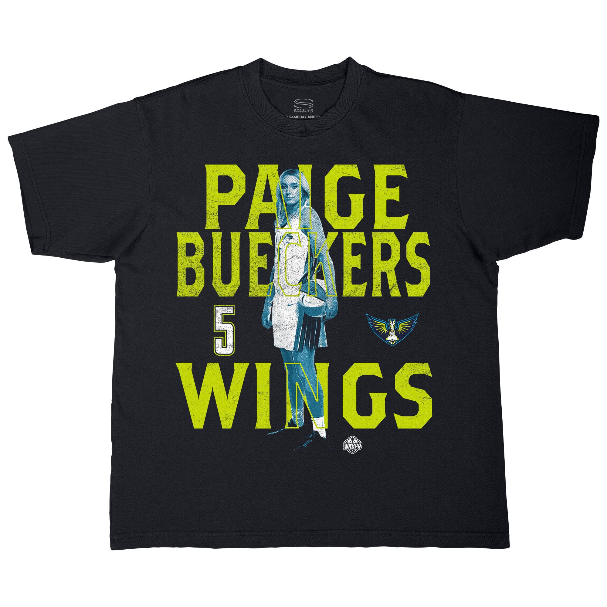 Unisex Stadium Essentials Paige Bueckers Black Dallas Wings Player Stance Urban T-Shirt