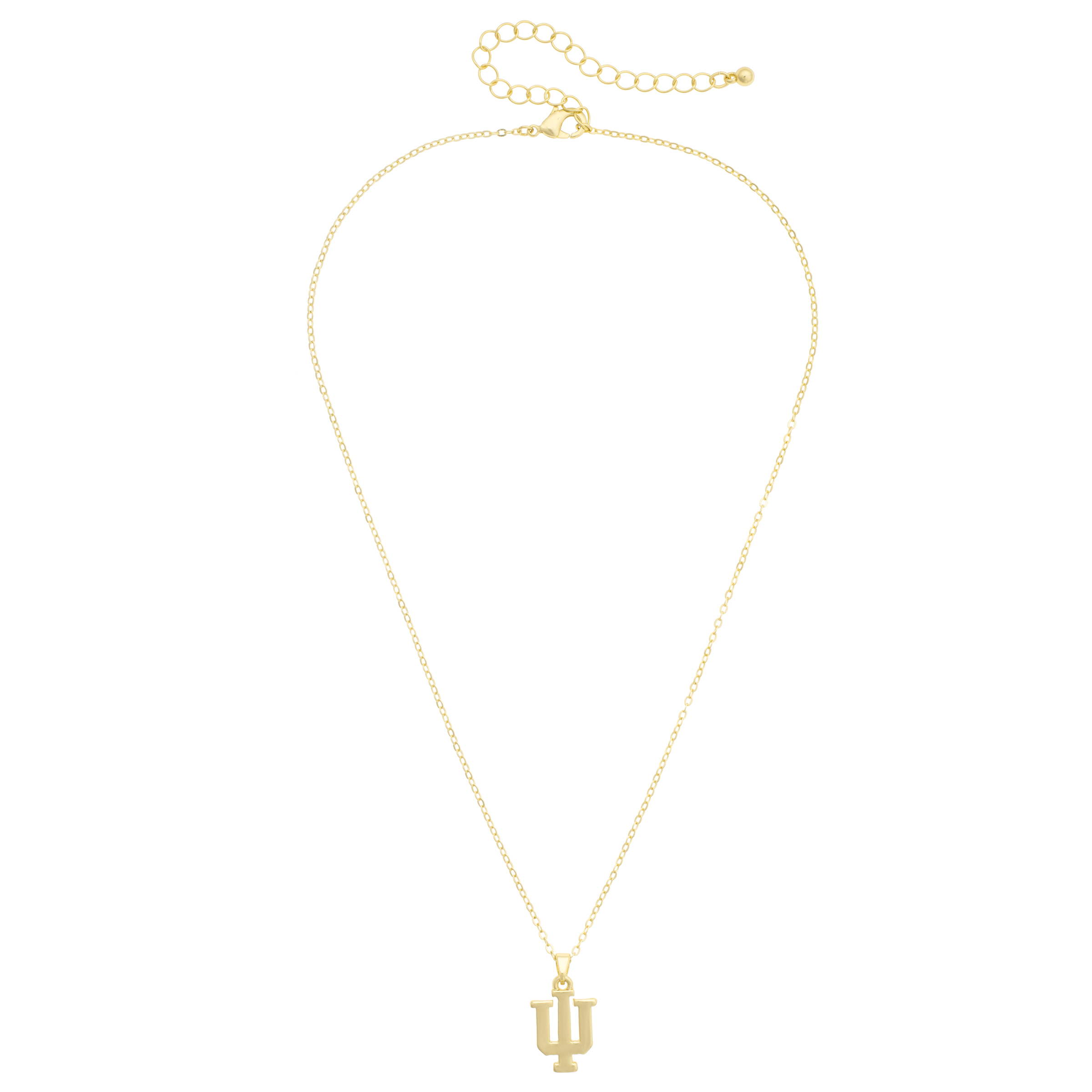 Women's CANVAS Style Indiana Hoosiers Gold-Plated Pendant Necklace
