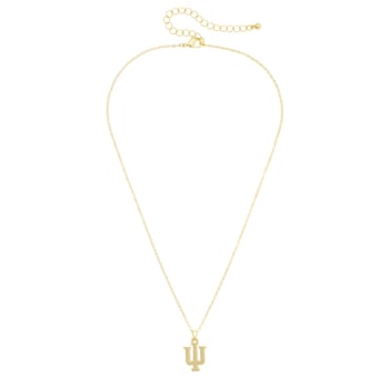 Women's CANVAS Style Indiana Hoosiers Gold-Plated Pendant Necklace