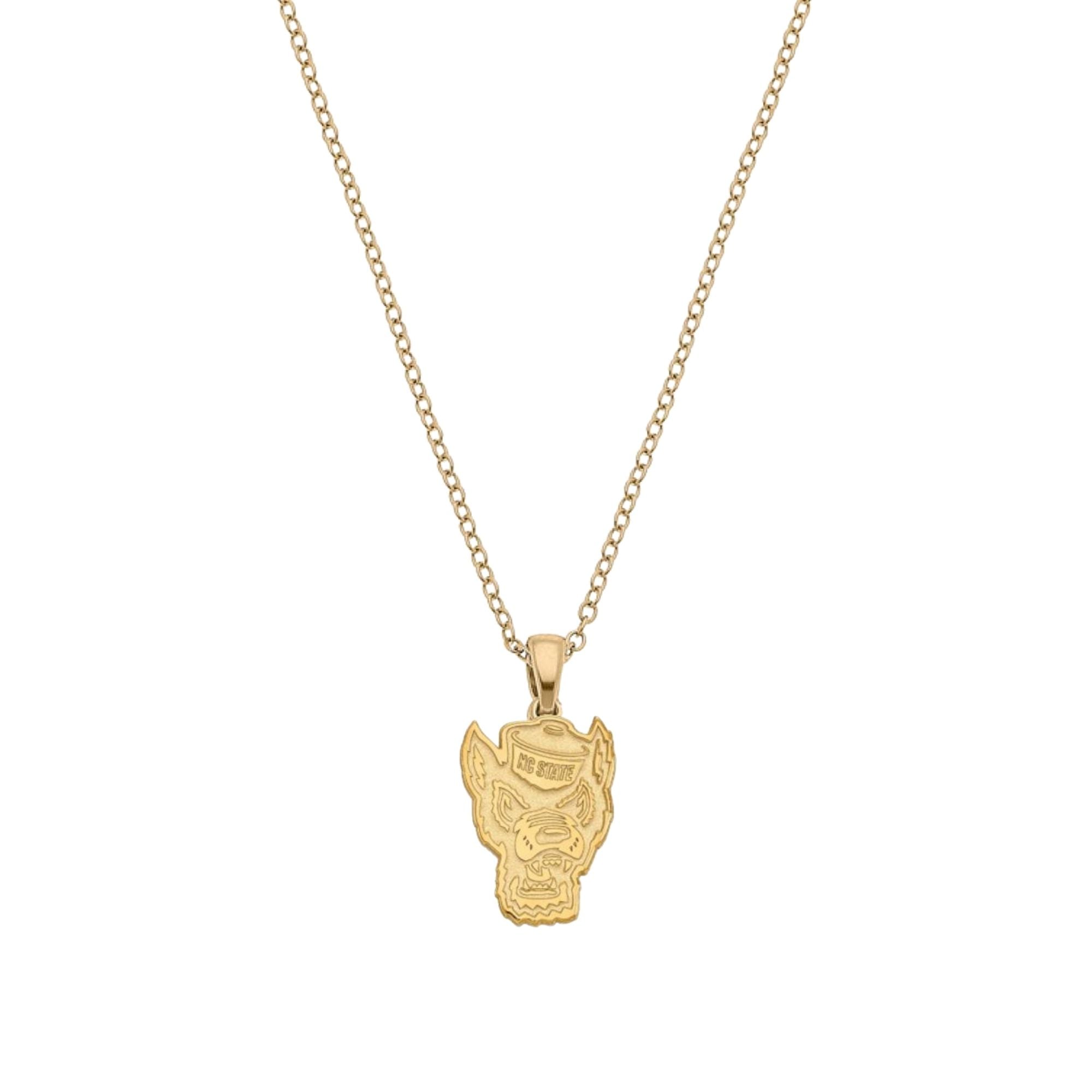 Women's CANVAS Style NC State Wolfpack Gold-Plated Pendant Necklace